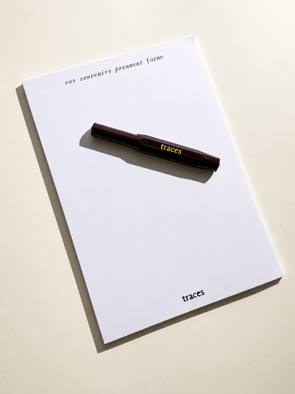 le stylo à plume Traces