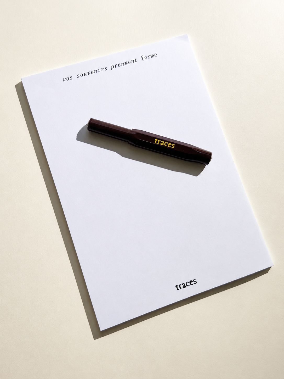 le stylo à plume Traces